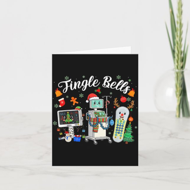 Carte Jingle Bells Er Nurse Funny Christmas Tech Nursing (Devant)