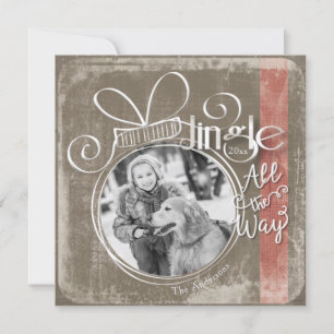 Carte Jingle Tout le chemin, photo unique et année