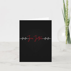 Carte Jiu Jitsu brésilien BJJ Jiu Jitsu Heartbeat MMA Je