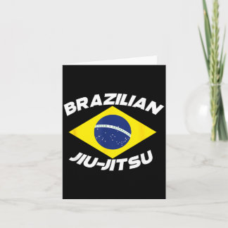 Carte Jiu Jitsu Brésilien Drapeau BJJ Jiu Jitsu Flag