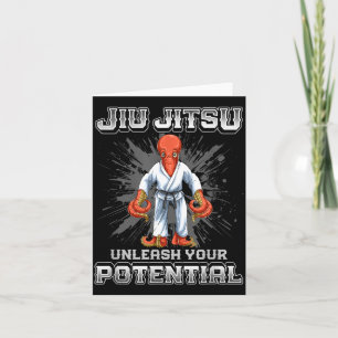 Carte Jiu Jitsu Brésilien MMA et Grappling BJJ Pieuvre