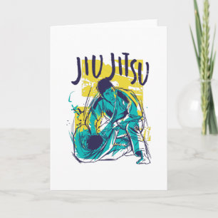 Carte Jiu Jitsu Grunge