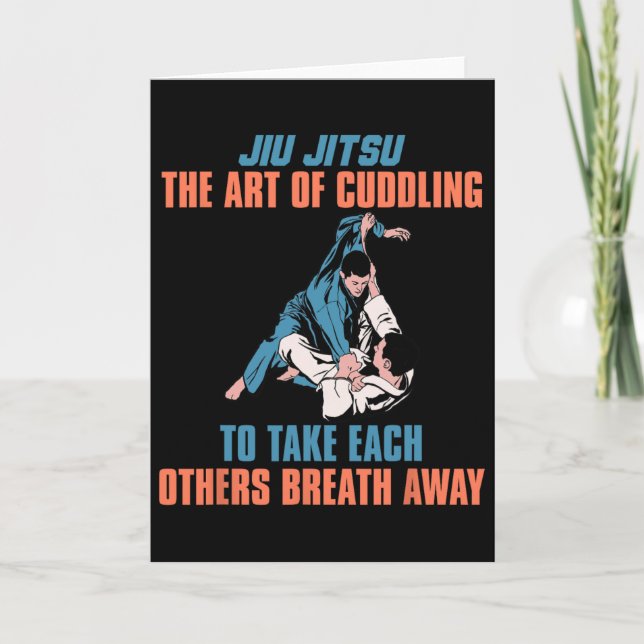 Carte Jiu Jitsu The Art Of Cuddling To Take Each Others  (Devant)