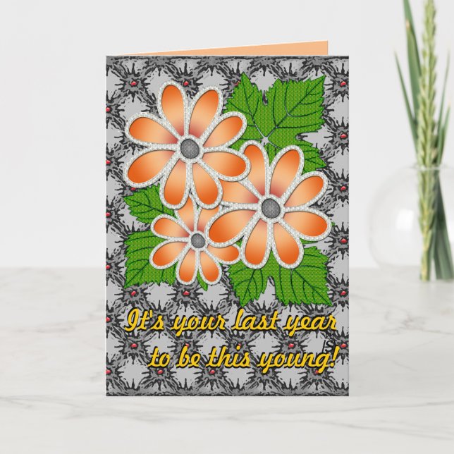 Carte Joaillé Daisy #2 (Carte Anniversaire) (Devant)