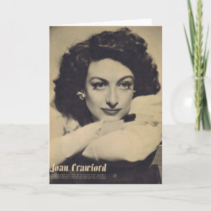 Carte Joan Crawford White Sweat Rotogravure Photo