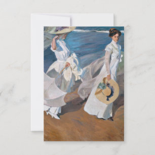 Carte Joaquin Sorolla Y Bastida - Promenade dans la mer