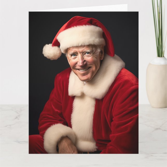 Carte Joe Biden Père Noël (Devant)