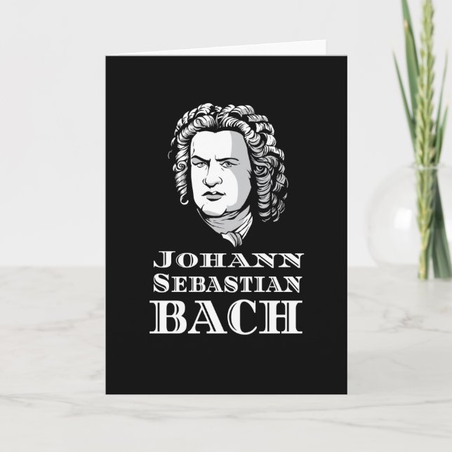 Carte Johann Sebastian Bach Portrait (Devant)