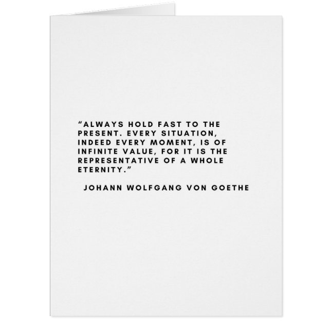 Carte Johann Wolfgang Von Goethe (Devant)