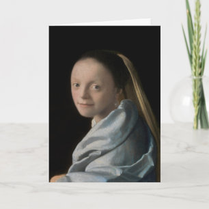 Carte Johannes Vermeer - Étude d'une jeune femme