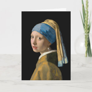 Carte Johannes Vermeer - Fille avec une oreille perle