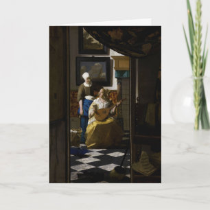 Carte Johannes Vermeer - La lettre d'amour