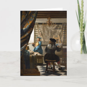 Carte Johannes Vermeer - L'Allégorie de la Peinture