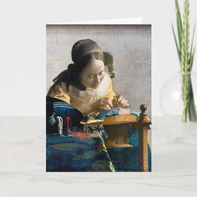 Carte Johannes Vermeer - Le Lacemaker (Devant)