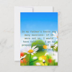 Carte John 14:2 KJV Bible Scripture Pic Greeting