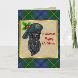 Carte Johnstone Clan Badge & Tartan Personnalisé