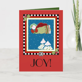 Carte Joie ! Ange de Buffalo Plaid