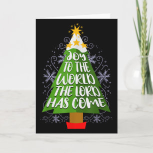 Carte Joie au monde, le Seigneur est venu Noël chrétien
