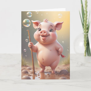 Carte Joie d'anniversaire de Pattes Sales