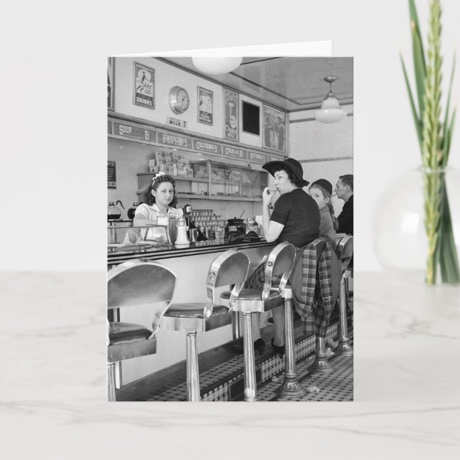 Carte Joint Burger des années 1940 (Devant)