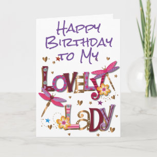 CARTE JOLI ANNIVERSAIRE À MA JOLIE DAME