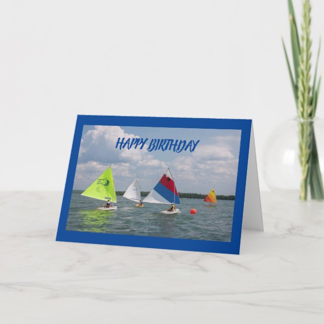 CARTE **JOLI ANNIVERSAIRE** À MON *FAVORITE SAILOR* (Devant)