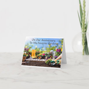 CARTE * JOLI ANNIVERSAIRE* À * MON GARDENER PRÉFÉRÉ*