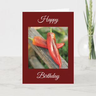 CARTE JOLI ANNIVERSAIRE À MON POIVRE CHAUD CHILI