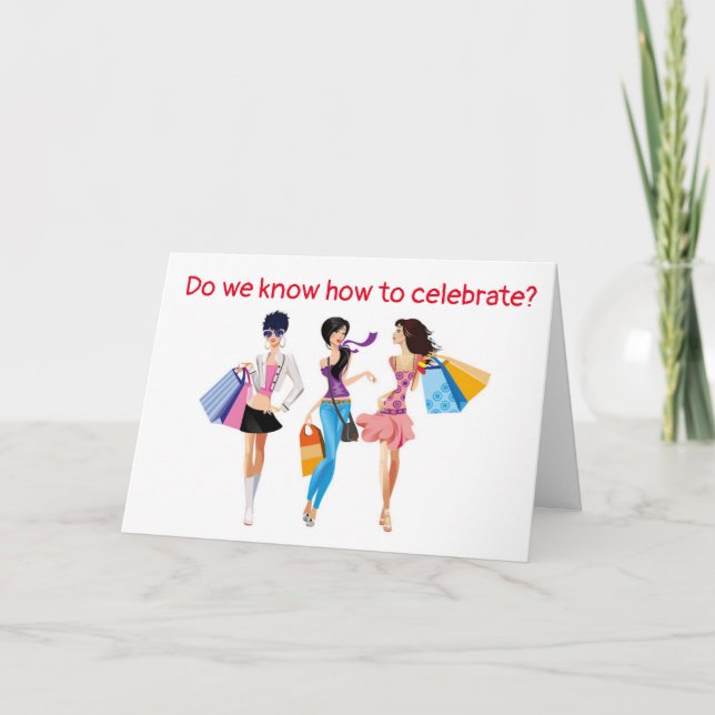 CARTE JOLI ANNIVERSAIRE **ET NOUS SAVONS COMMENT CÉLÉBRE (Devant)