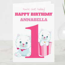 Joli Anniversaire Fille Rose 1 An