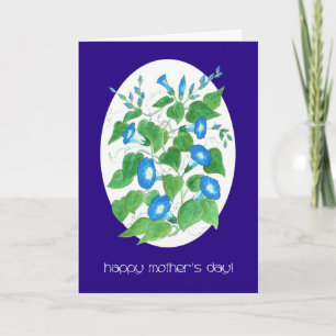Carte Joli Blue Morning Gloire Floral Fête des Mères
