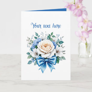 Carte Joli bouquet de mariage personnalisable
