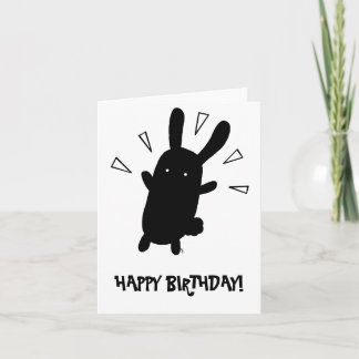 Carte Joli Bunny d'anniversaire