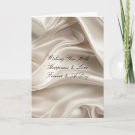 Carte Joli Champagne féminine Gold Romantique Mariage