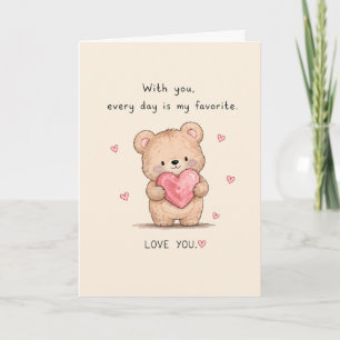 Carte Joli Chaque jour est mon message de salutation pré