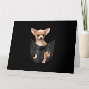 Carte Joli Chihuahua Dans Votre Pochette Noël
