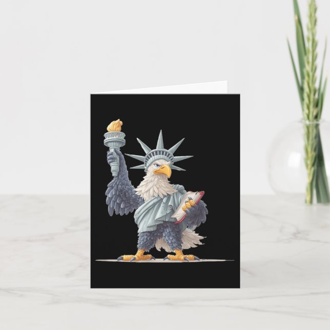 Carte Joli Costume De Statue Américaine Pour Vêtements P (Devant)