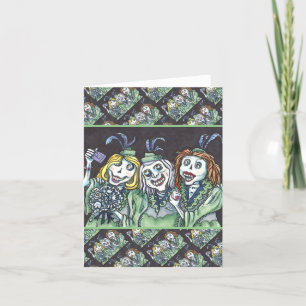 Carte JOLI DÉPLAISANT ZOMBIE BRIDESMAIDS SELFIE Blank