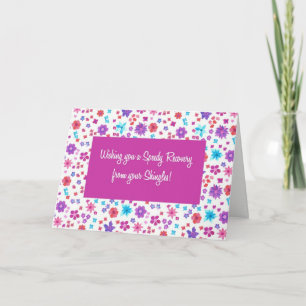 Carte Joli floral ditsy se tirer bien des bardeaux