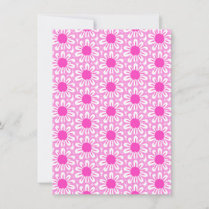 Carte Joli fond à motif floral