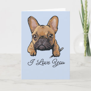 Carte Joli Français Français Bulldog Lot Texte Personnal
