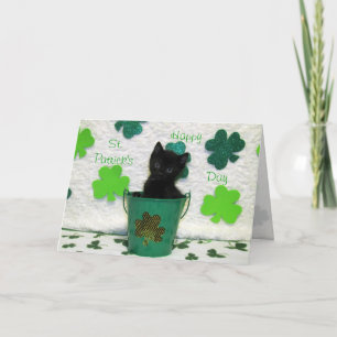 Carte Joli Jack Le chat de la Saint Patrick