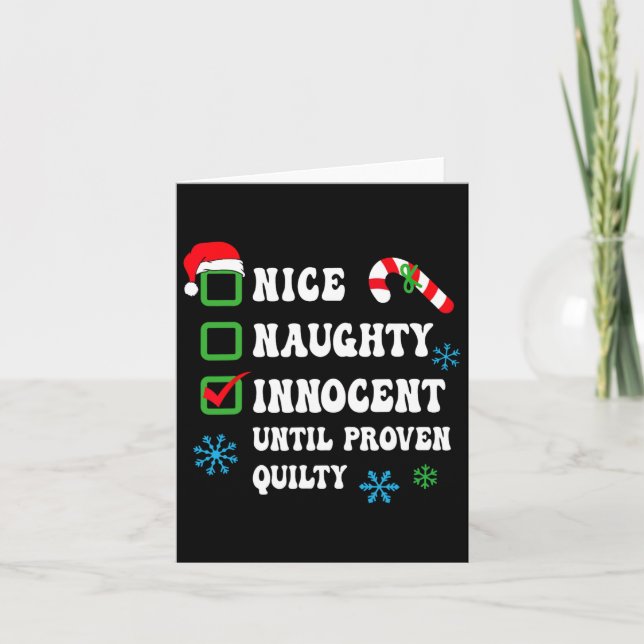 Carte Joli méchant innocent jusqu'à preuve de culpabilit (Devant)