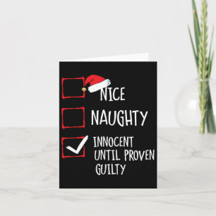 Carte Joli Méchant Innocent jusqu'à preuve du contraire 