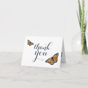 Carte Joli Monarch Papillon Art Merci Note
