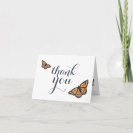 Carte Joli Monarch Papillon Art Merci Note