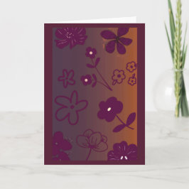Carte Joli motif floral