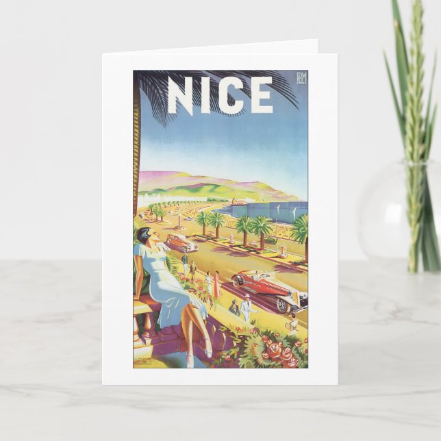Carte Joli poster Vintage voyage (Devant)