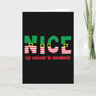 Carte Joli si le football est impliqué Funny Sports Noël