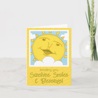 Carte Joli Sourire Soleil Se Retirer Bientôt